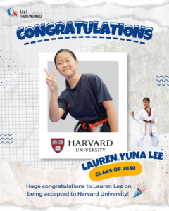 UI Taekwondo student Lauren Yuna Lee accepted to Harvard University